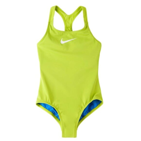 New NIKE Kids Green Racer Back One-Piece SZ XLarge - Picture 1 of 12